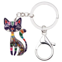 Load image into Gallery viewer, Cat Look Keyring