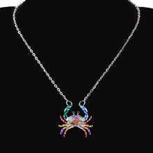 Load image into Gallery viewer, Own The Sea Crab Pendant Necklace