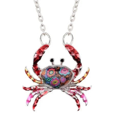 Load image into Gallery viewer, Own The Sea Crab Pendant Necklace