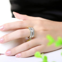 Load image into Gallery viewer, Devoted Crystal Bridal Ring Set