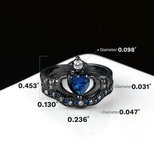 Load image into Gallery viewer, Dark Crown Ring Set