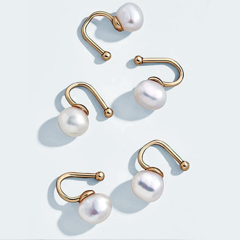 Imitation Pearls Ear Cuffs