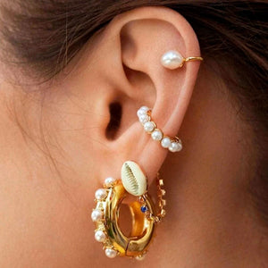 Imitation Pearls Ear Cuffs