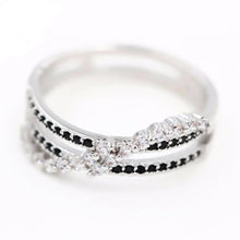 Load image into Gallery viewer, Twisted Emotions CZ Double Ring