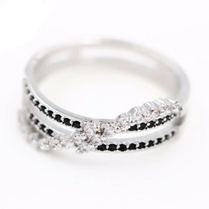 Twisted Emotions CZ Double Ring