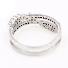 Load image into Gallery viewer, Twisted Emotions CZ Double Ring