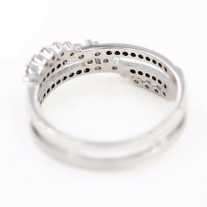 Twisted Emotions CZ Double Ring