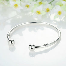 Load image into Gallery viewer, Silver Adjustable Bangle Bracelet