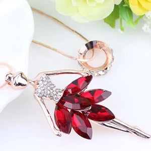 Ballet Girl Pendant Necklace