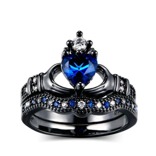 Dark Crown Ring Set