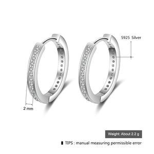 Round And Round Silver Earrings