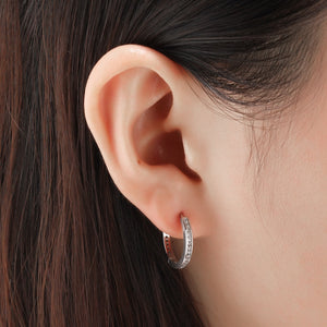 Round And Round Silver Earrings