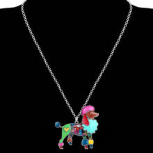 Load image into Gallery viewer, Poodle Dog Pendant Necklace