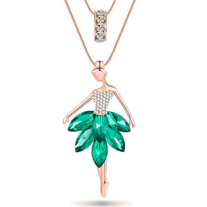 Ballet Girl Pendant Necklace