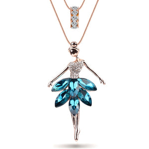 Ballet Girl Pendant Necklace