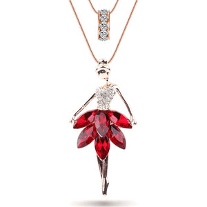 Ballet Girl Pendant Necklace