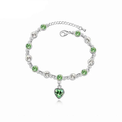 Amazon Green Silver Bracelet