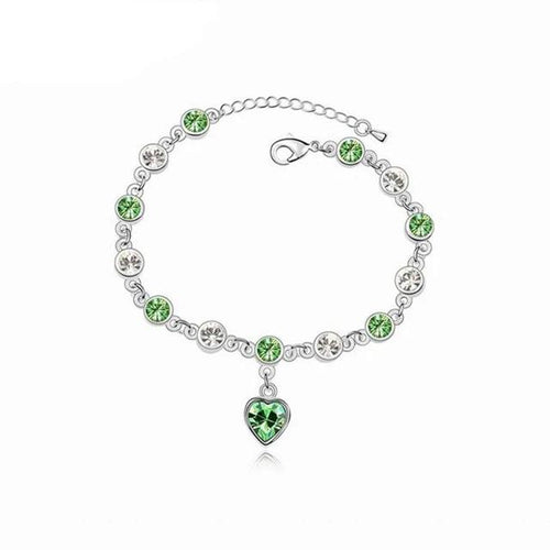 Amazon Green Silver Bracelet