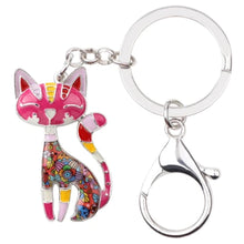 Load image into Gallery viewer, Cat Look Keyring