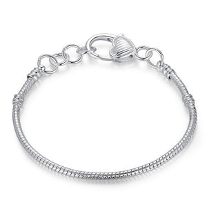 Adjustable Heart Charm Bracelet