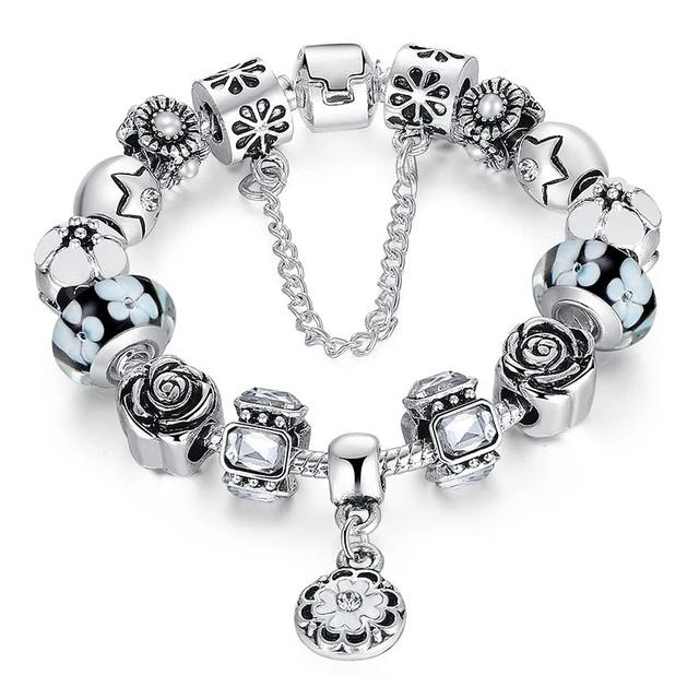 All Stones Silver Bracelet