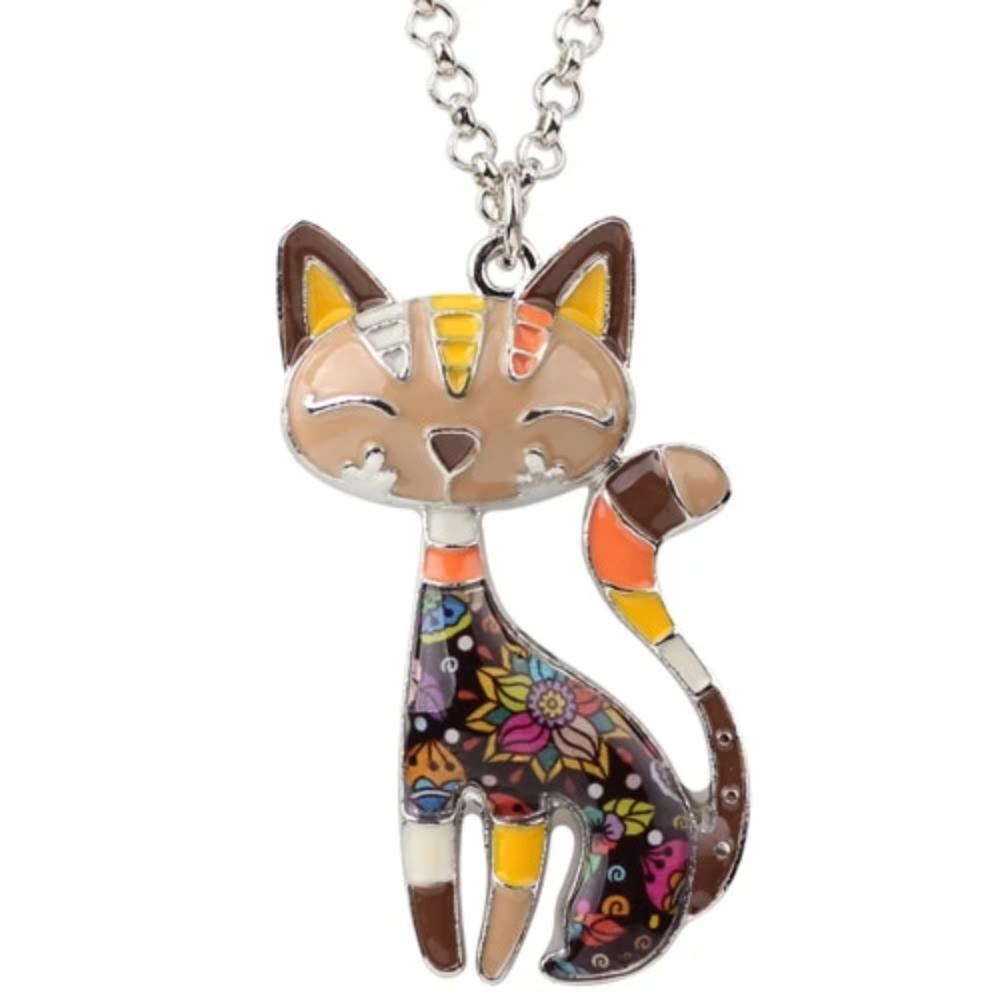 Cat Silhouette Pendant Necklace