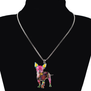 Chihuahua Dog Pendant Necklace