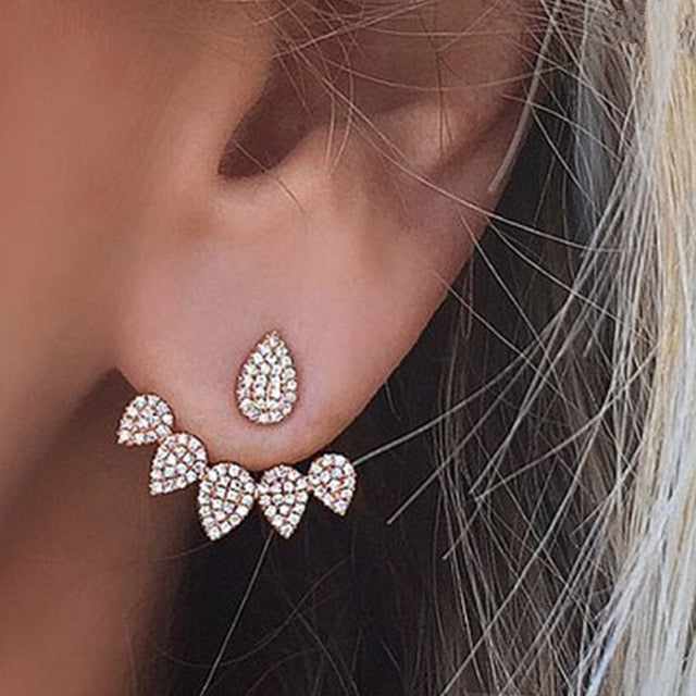 Double Sided Teardrop Earrings
