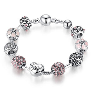Love & Flowers Charm Bracelet