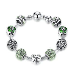Love & Flowers Charm Bracelet