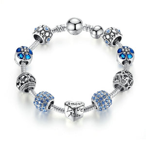 Love & Flowers Charm Bracelet