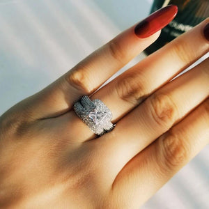 Believe It Crystal Ring Set