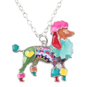 Poodle Dog Pendant Necklace