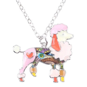 Poodle Dog Pendant Necklace
