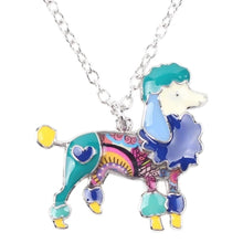 Load image into Gallery viewer, Poodle Dog Pendant Necklace