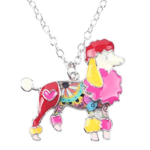 Poodle Dog Pendant Necklace