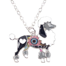 Load image into Gallery viewer, Poodle Dog Pendant Necklace