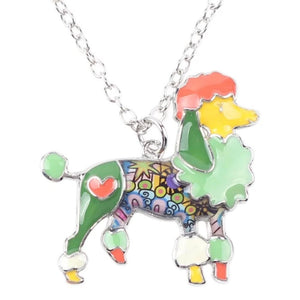 Poodle Dog Pendant Necklace