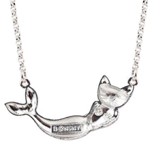 Load image into Gallery viewer, Cat Mermaid Pendant Necklace