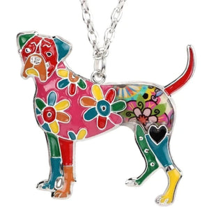 Boxer Dog Pendant Necklace