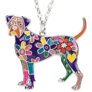 Boxer Dog Pendant Necklace