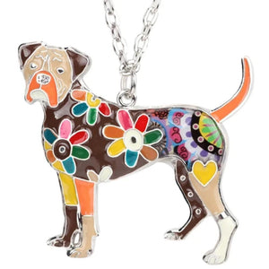 Boxer Dog Pendant Necklace