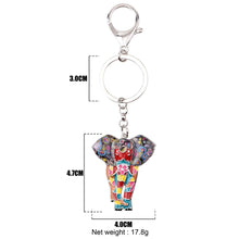 Load image into Gallery viewer, Brilliant Elephant Keyring