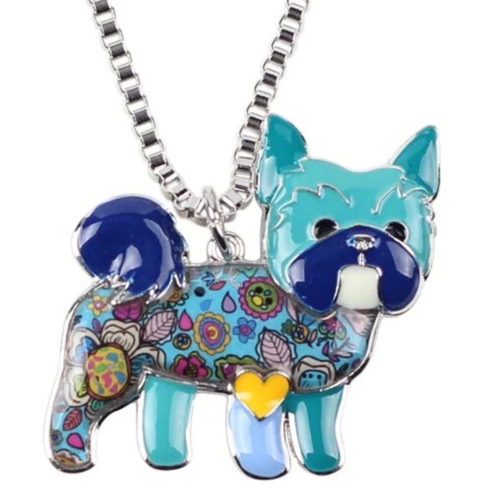 Yorkshire Dog Pendant Necklace