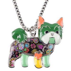 Yorkshire Dog Pendant Necklace