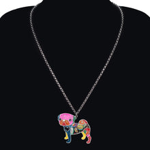 Load image into Gallery viewer, Colorful Pug Dog Keychain