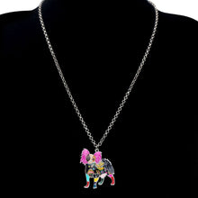 Load image into Gallery viewer, Papillon Dog Pendant Necklace