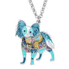 Load image into Gallery viewer, Papillon Dog Pendant Necklace