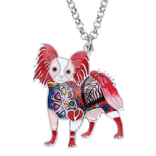 Load image into Gallery viewer, Papillon Dog Pendant Necklace