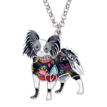 Load image into Gallery viewer, Papillon Dog Pendant Necklace